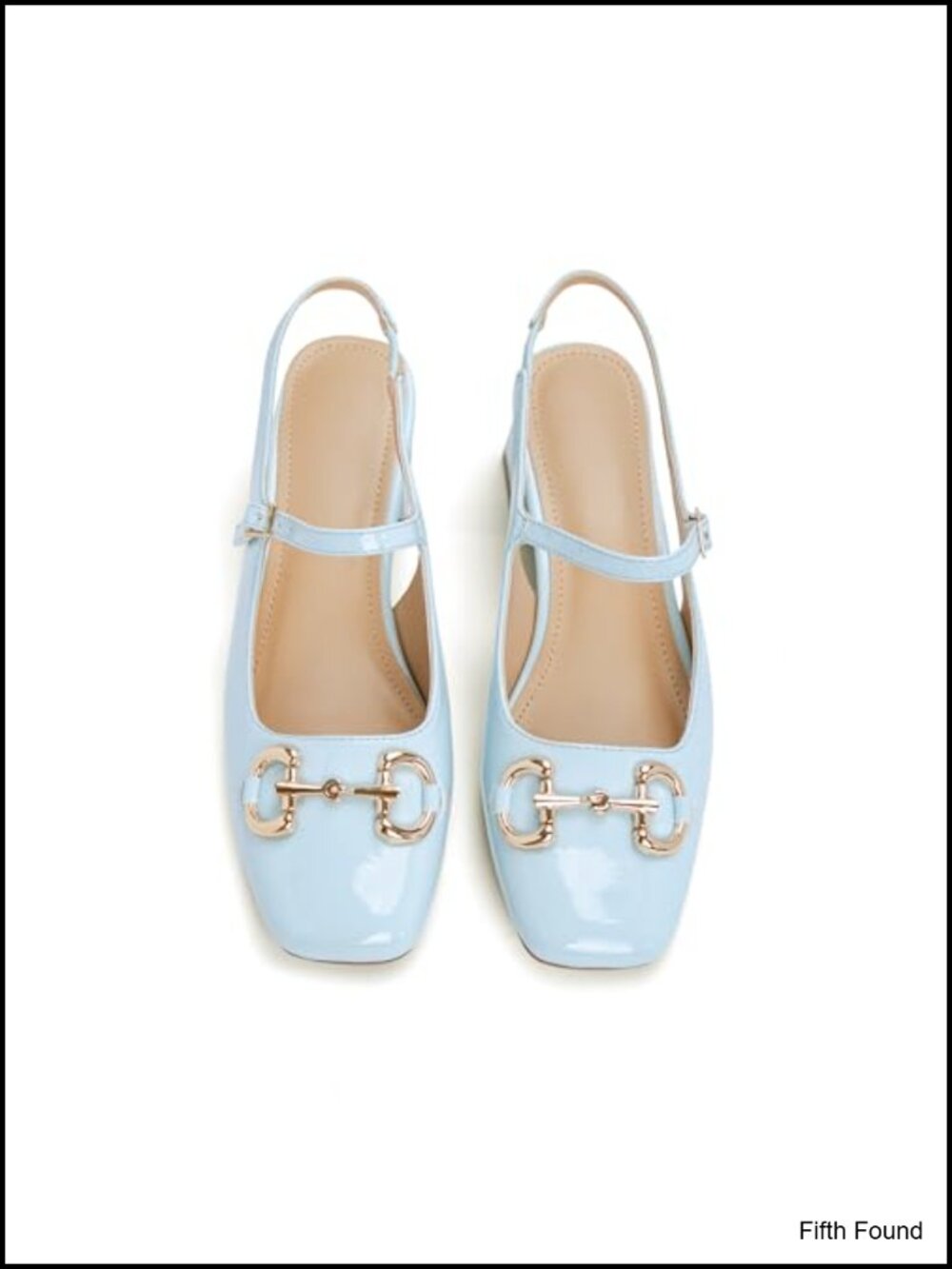 Slingback Mary Janes Closed Square Toe Low Chunky Heel Buckle Ankle Strap Pumps